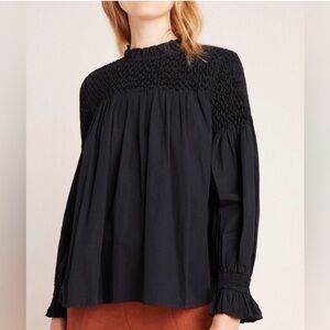 Anthropologie Maeve Black
Modern Peasant Blouse